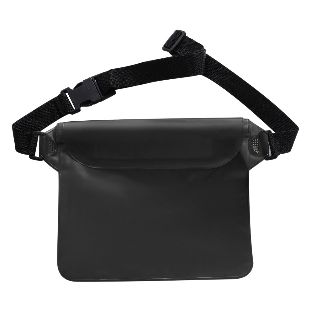 Manufacturer Wholesale Three-Way Sealed Protection Waterproof Waist Bag Outdoor Rafting Swimming Pvc Three-Layer Waterproof Cosmetics Bag