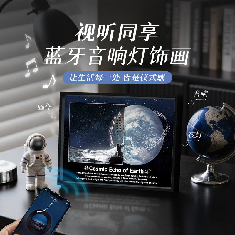 2025 New Product Creative Niche Bluetooth Speaker Tf Card Outdoor Desktop Outdoor Night Light Subwoofer Small Speaker