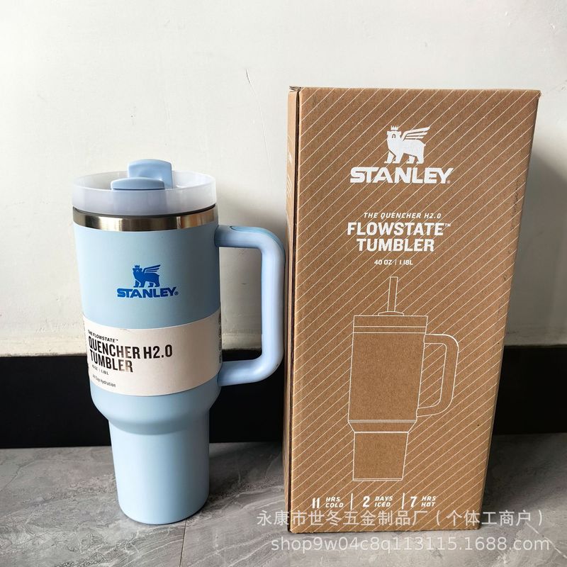 亚马逊史丹利40oz汽车杯手提杯吸管Stanley保温杯1车载车载保温杯|undefined
