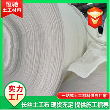土工布工程布公路桥梁水泥保湿养护透水渗水长丝白色无纺布土工布