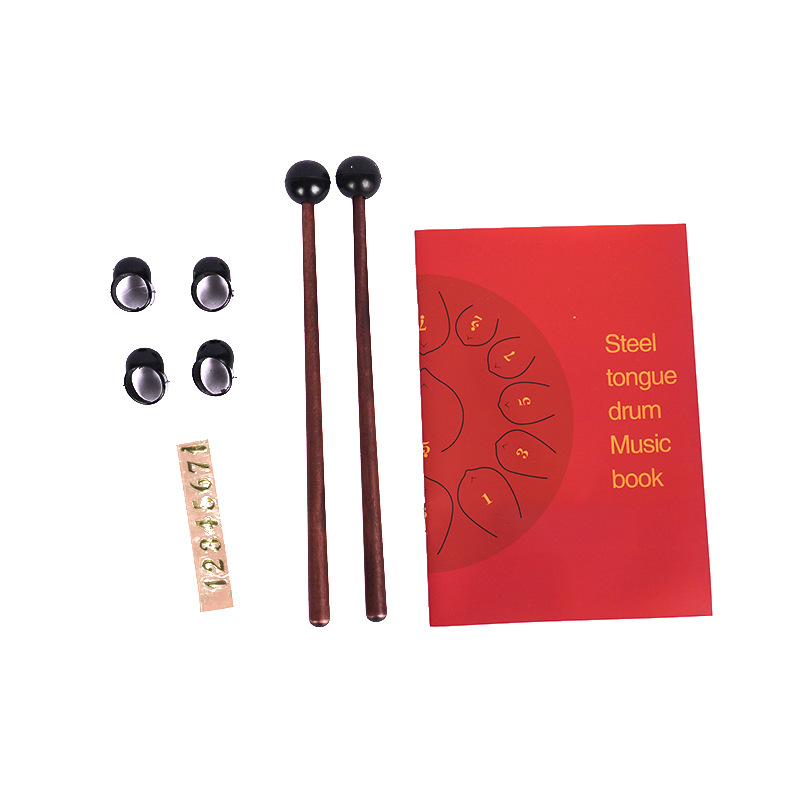 Lleno sílaba tambor hueco de 6 pulgadas de 8 tonos de tambor de loto tambor de acero tambor de lengua sin preocupaciones niños iluminación instrumento de percusión fuente de fábrica