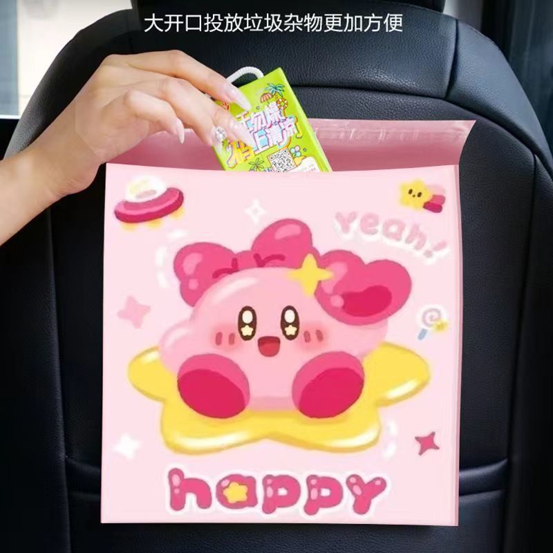 サンリオ パチャドッグ 車用ゴミ袋 粘着式 かわいい オフィス 学生寮 デスクトップデスク専用袋|undefined