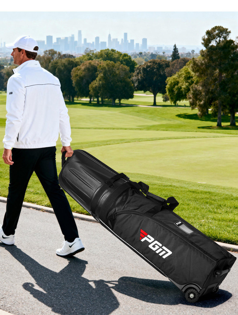 Túi đựng gậy golf PGM vỏ cứng dày dặn chống nước gấp gọn kèm khóa số — Túi hàng không màu đen [Vỏ cứng dày dặn/Gấp gọn được/Kèm khóa số] HKB021 chi tiết 13