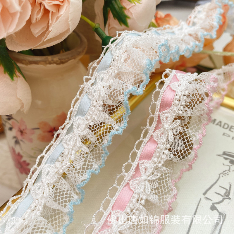 唐如锦花边 2.5厘米宽甜美蕾丝礼品包装裙边服装玩具装饰花边材料|undefined