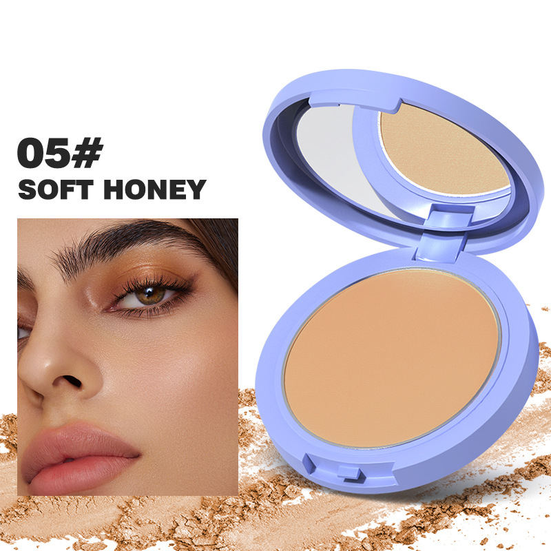Polvo de maquillaje de color transfronterizo para ocultar / reparar la piel, polvo de control de aceite impermeable y anti-transpiración sin quitar el maquillaje, polvo de maquillaje de color permanente