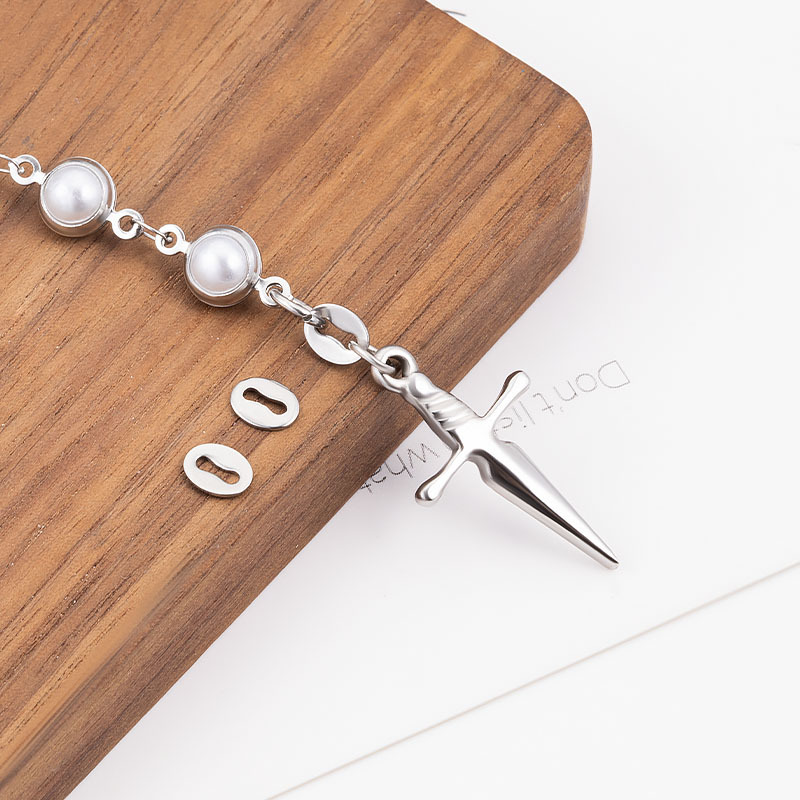 Beads stainless steel, bracelet, necklace, accessory, accessories, geolocation function