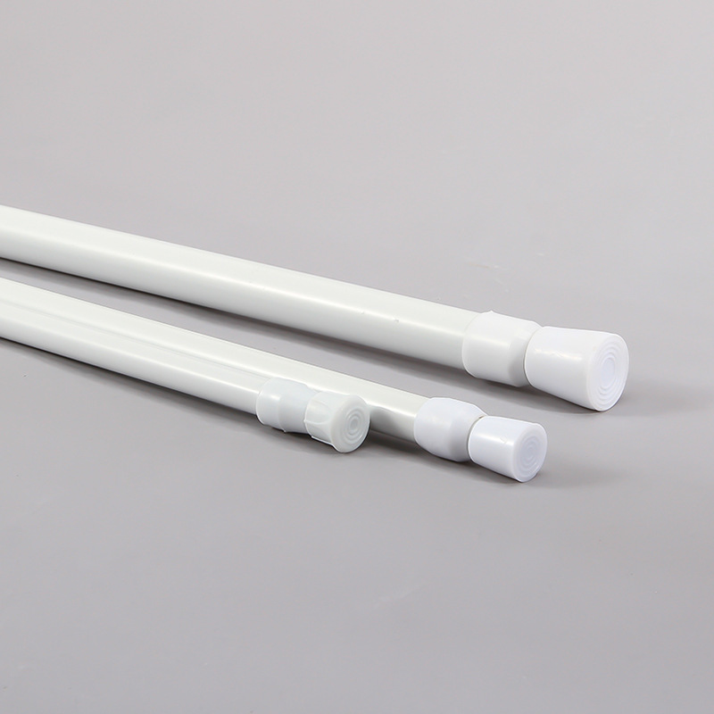 1Vpr Punch-Free Multifunctional Telescopic Rod for Tensioning Yarn Half Curtain Rod Curtain Rod Door Curtain White Easy to Install White Spring