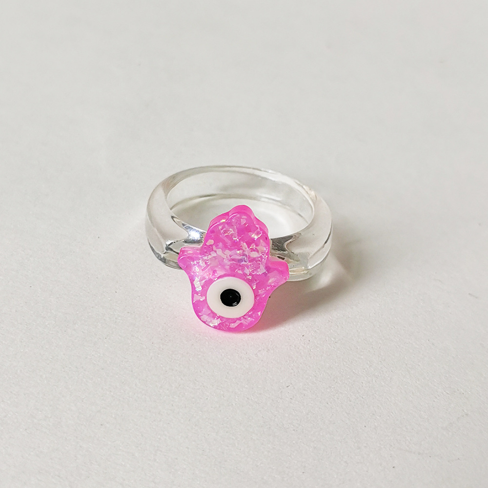 Cute Single-eyed Alien Multi-color Resin Ring Wholesale Jewelry Nihaojewelry display picture 17