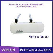 E8372 4G USB WIFI Dongle 外接天线口网卡路由E8372h-153 Router