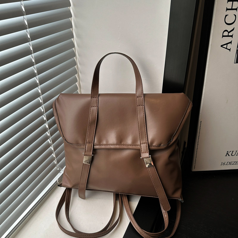 Bolso de mujer retro 2024 nueva gran capacidad Maillard hombro mochila de viaje tote mochila multifuncional