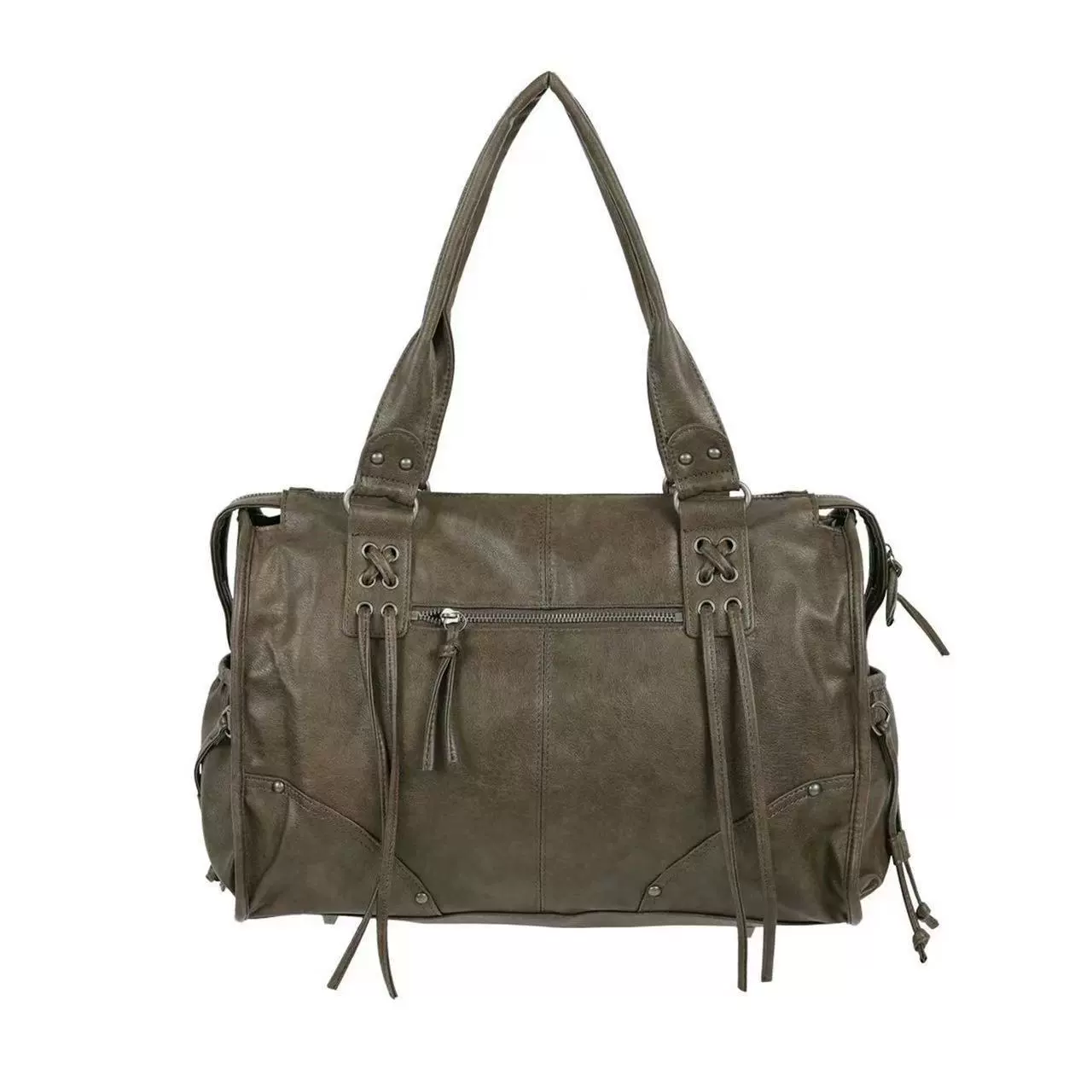 One-shoulder bag (Fancy Club) roomy retro style, adjustable strap, 5 colors