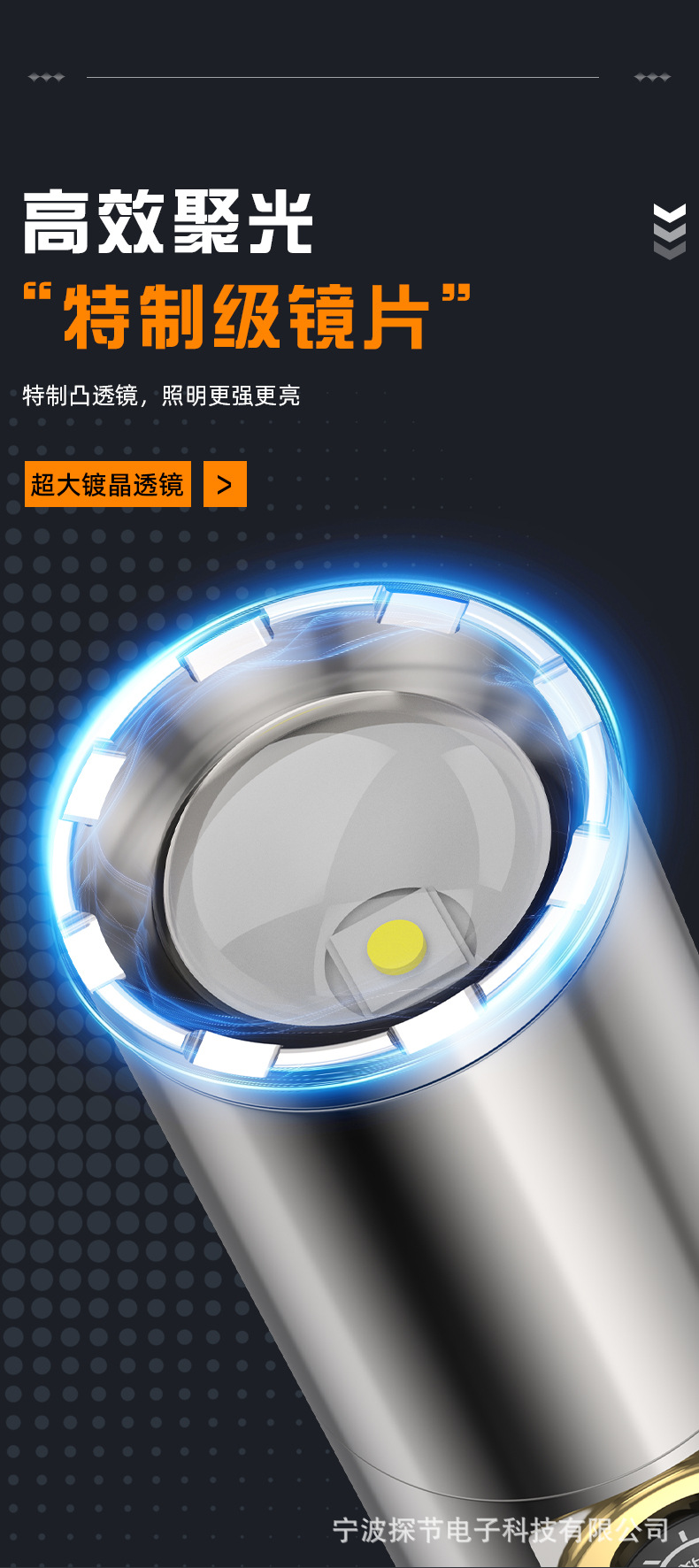 Aluminum Alloy Flashlight with Strong Light and Super Bright Light, Multifunctional for Home Use, Outdoor Use, Ultra-Long Battery Life, Lithium Battery, Portable Small Flashlight