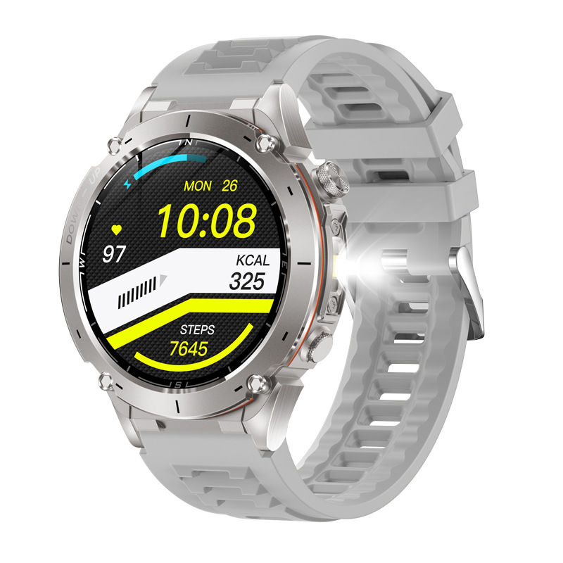 Y101 Smartwatch mit GPS, 1,43 Zoll, Fitness-Tracker, Herzfrequenzmessung, Bluetooth-Anruffunktion_voghion.com