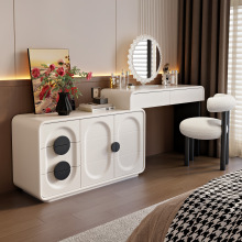 实木烤漆梳妆台斗柜一体化妆桌现代卧室简约2025新款床尾柜收纳柜