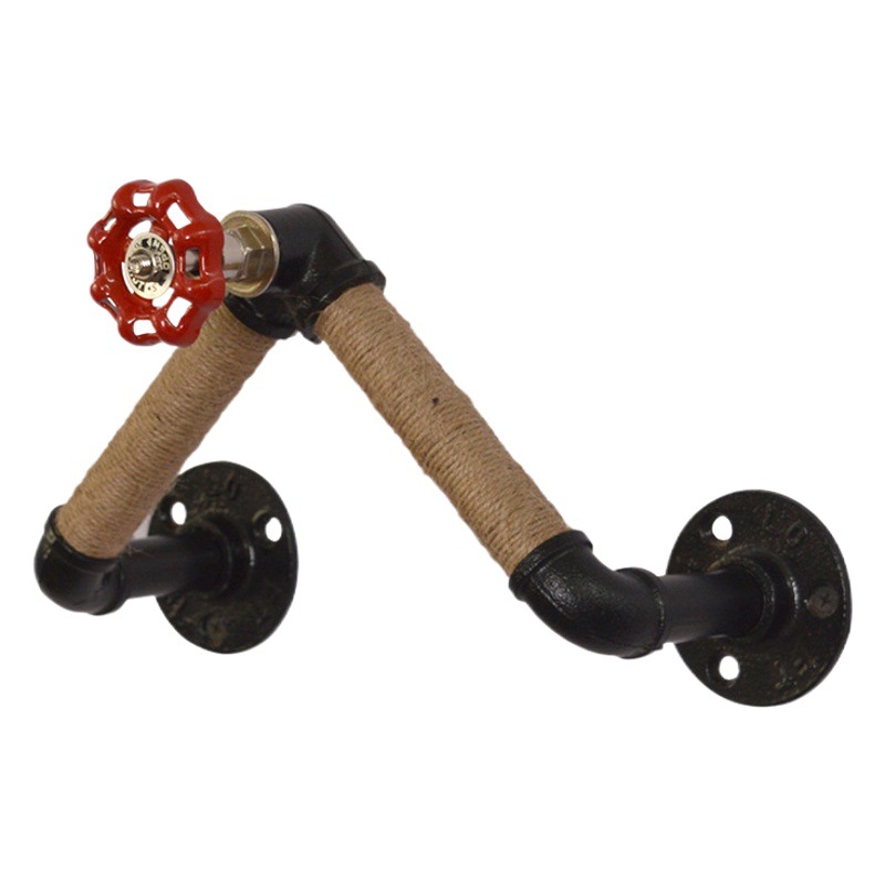 New hemp rope wall hanging wine rack Wall single red wine creative storage display stand living room dining room bar wine stand