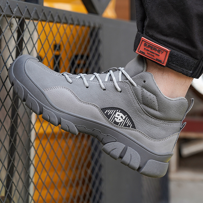 Men Special Work Shoes Men's Steel Toe Labor Protection Anti-Smash Anti-Puncture Anti-Scald Wear-Resistant High-Top Safety Protective Work_voghion.com
