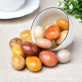 天然金丝玉滚石黄玉大颗粒碎石消磁摆件供佛装饰香薰扩香石