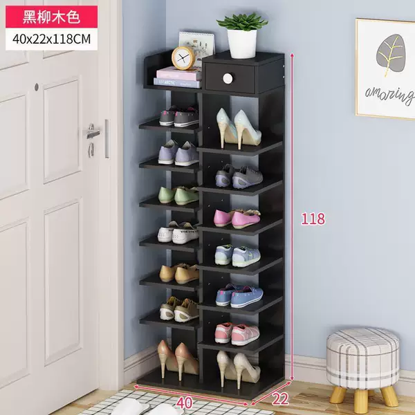 Simple home-use shoe rack, space-saving storage solution for the doorway, small shoe rack