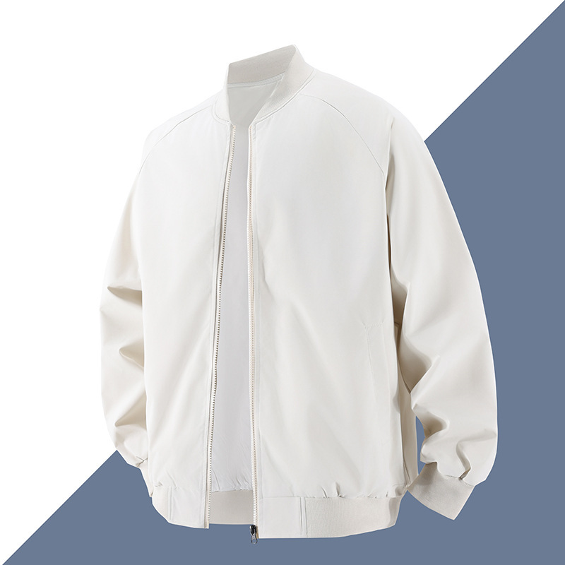 2026 New Men's Baseball Collar Jacket, One-Piece Drop-Shipping Loose Coat, Fashionable, Simple, Versatile Commuter Top 2026 New Men's Baseball Collar Jacket, One-Piece Drop-Shipping Loose Coat, Fashionable, Simple, Versatile Commuter Top