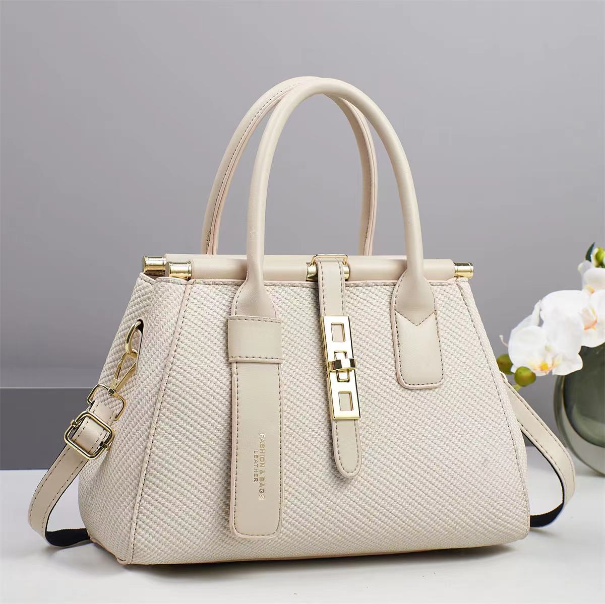 Bolso simple de gran capacidad para mujer 2025 nuevo bolso de hombro casual de todo fósforo de moda para estudiantes
