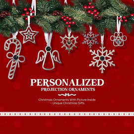 感恩圣诞节装饰品惊喜礼物热销圣诞树挂饰图片投影定 制挂件系列