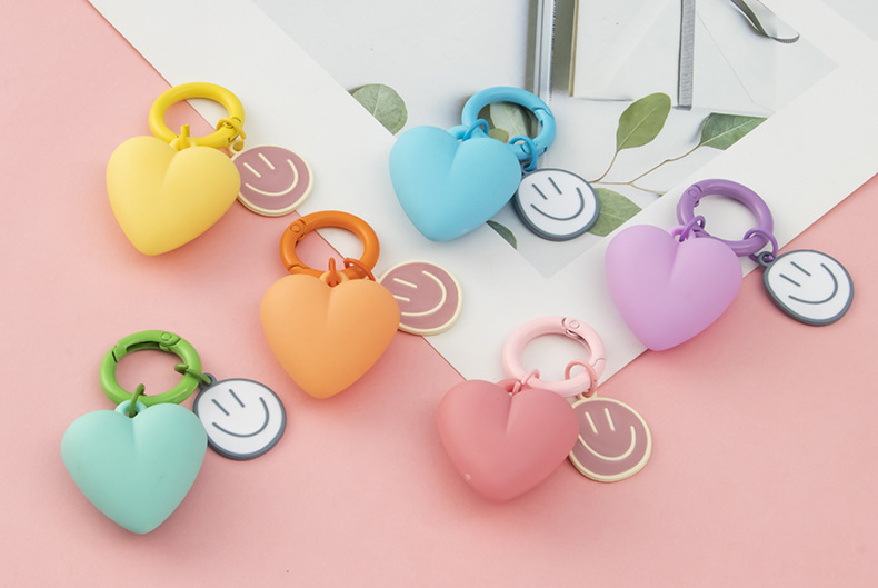 25g Weight Bag Pendant, Keychain Classification Cute Pastoral Heart Shape Resin Women's Bag Pendant Keychain