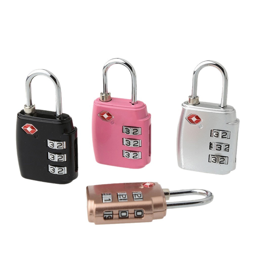 Outside Customs Lock TSA Bag Password Hanging Zinc Alloy 3 -digit mechanical password lock available color 5