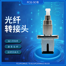 FC公-SC母光纤转接头光纤适配器法兰盘圆转大方FC-SC连接器耦合器