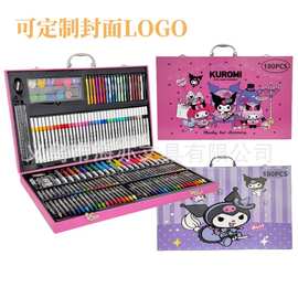 180木盒丙烯画笔套儿童节礼物水彩笔礼盒美术用品蜡笔绘画彩笔厂