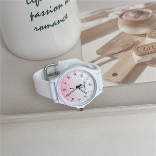 Candy-Colored High-Value Gradient Watch for Middle and High School Girls, Niche Mori Style Ins Student, Simple Fashion Personality