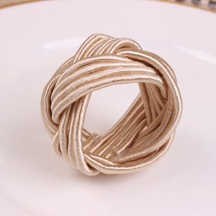 New Style Wire Napkin Buckle Circle Napkin Ring Handmade Napkin Ring Home Table Decoration