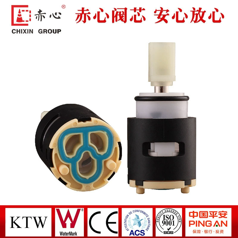 25 мм водяное уплотнение Поворотная Регулировка сердечника клапана пластиковый сердечник клапана смеситель для душа водяное уплотнение керамический сердечник клапана