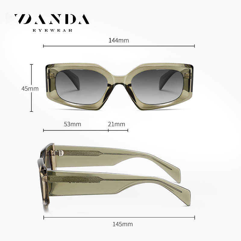 Gafas de sol polarizadas de hoja de nicho personalizadas S26116 Gafas de sol unisex europeas y americanas Gafas de sol de moda