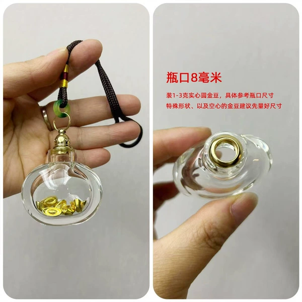 Large bottle mouth 8mm - round pot holds about 120 capsules