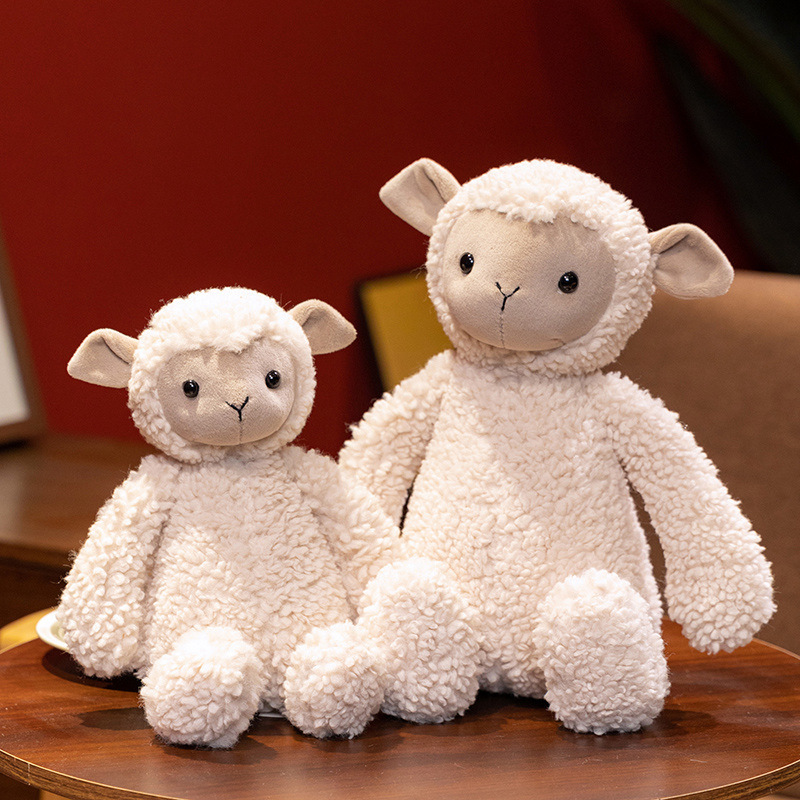 Gatos de dibujos animados mapache poodle muñeca juguete de peluche lindo cordero niño pacificador muñeca regalo de cumpleaños