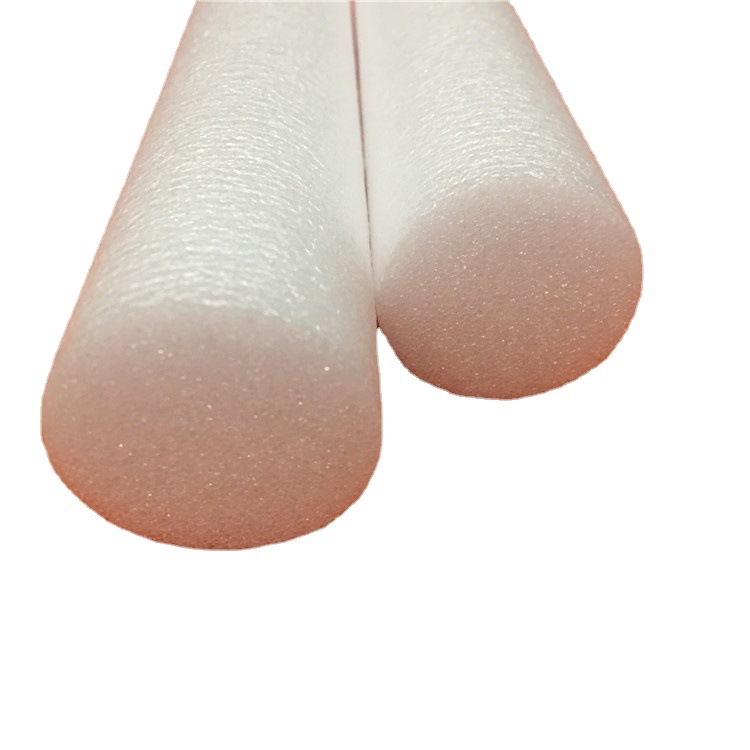 东莞批发珍珠棉发泡管 圆形实心白色珍珠棉棒 轻质空心泡沫海绵轴