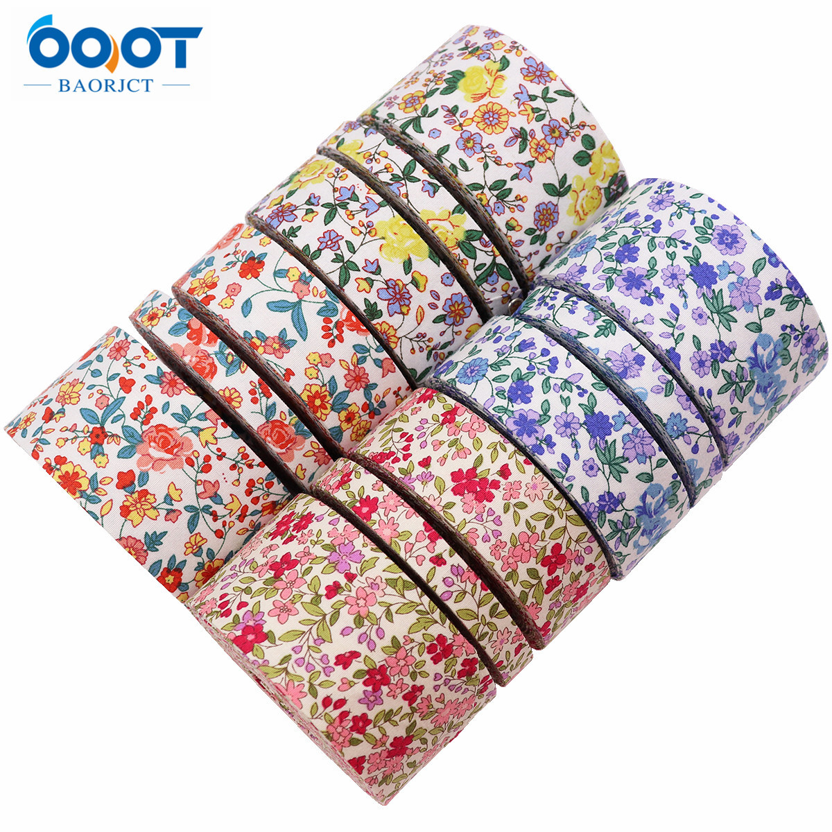 10g Weight Gift Wrapping Supplies Event & Party Supplies Ribbon Jewelry Making Type 1 Piece Quantity Casual Occasion Polyester Material Ditsy Floral Pattern Cute Style 1 Piece Polyester Ribbon Casual Cute Ditsy Floral 1