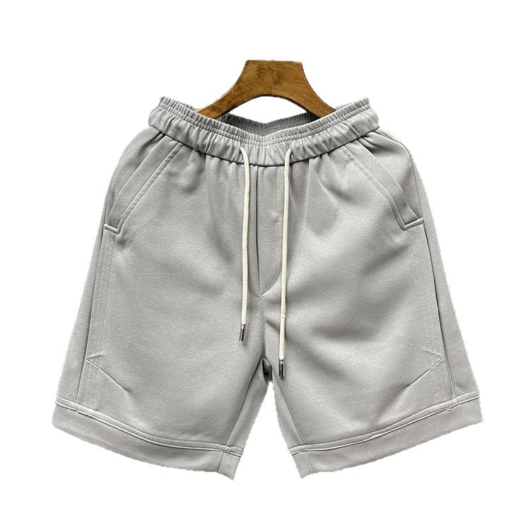 Herren-Freizeitshorts in Unifarben, neuer Sommerstil, gerades Bein, sportliche Fünf-Punkt-Hose, trendige und vielseitige Strandbekleidung_voghion.com