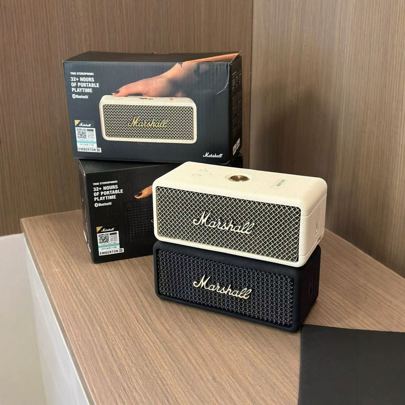 Suitable for Cross-Border Use, Emberton Iii Third-Generation Marshall Bluetooth Speaker with Portable Heavy Bass Suitable for Cross-Border Use, Emberton Iii Third-Generation Marshall Bluetooth Speaker with Portable Heavy Bass
