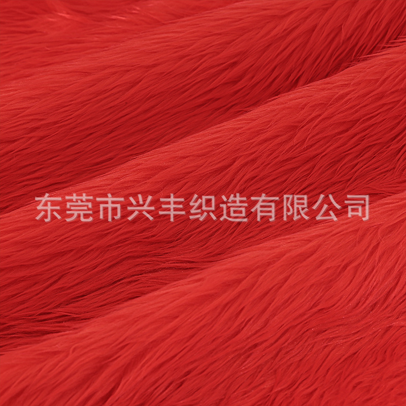 現物の3cm洗水ウサギの毛のローラー93色のおもちゃの服装の家庭用紡績の靴の材料の人造の長い毛の生えた生地の落水した毛