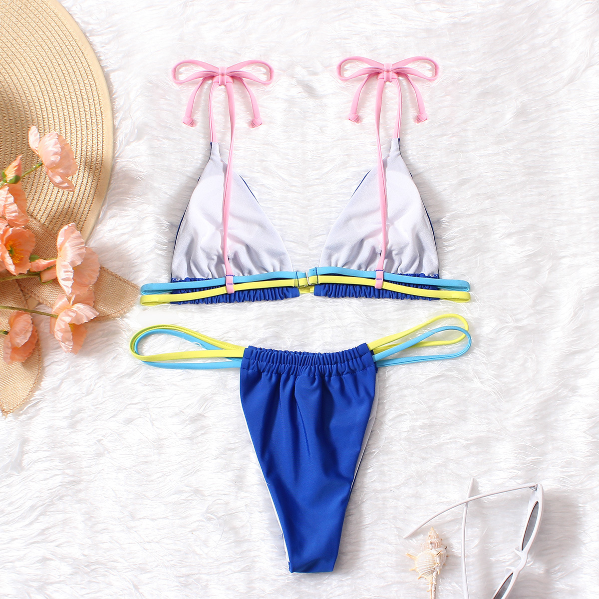 Women's Solid Color 2 Piece Set Bikinis display picture 10