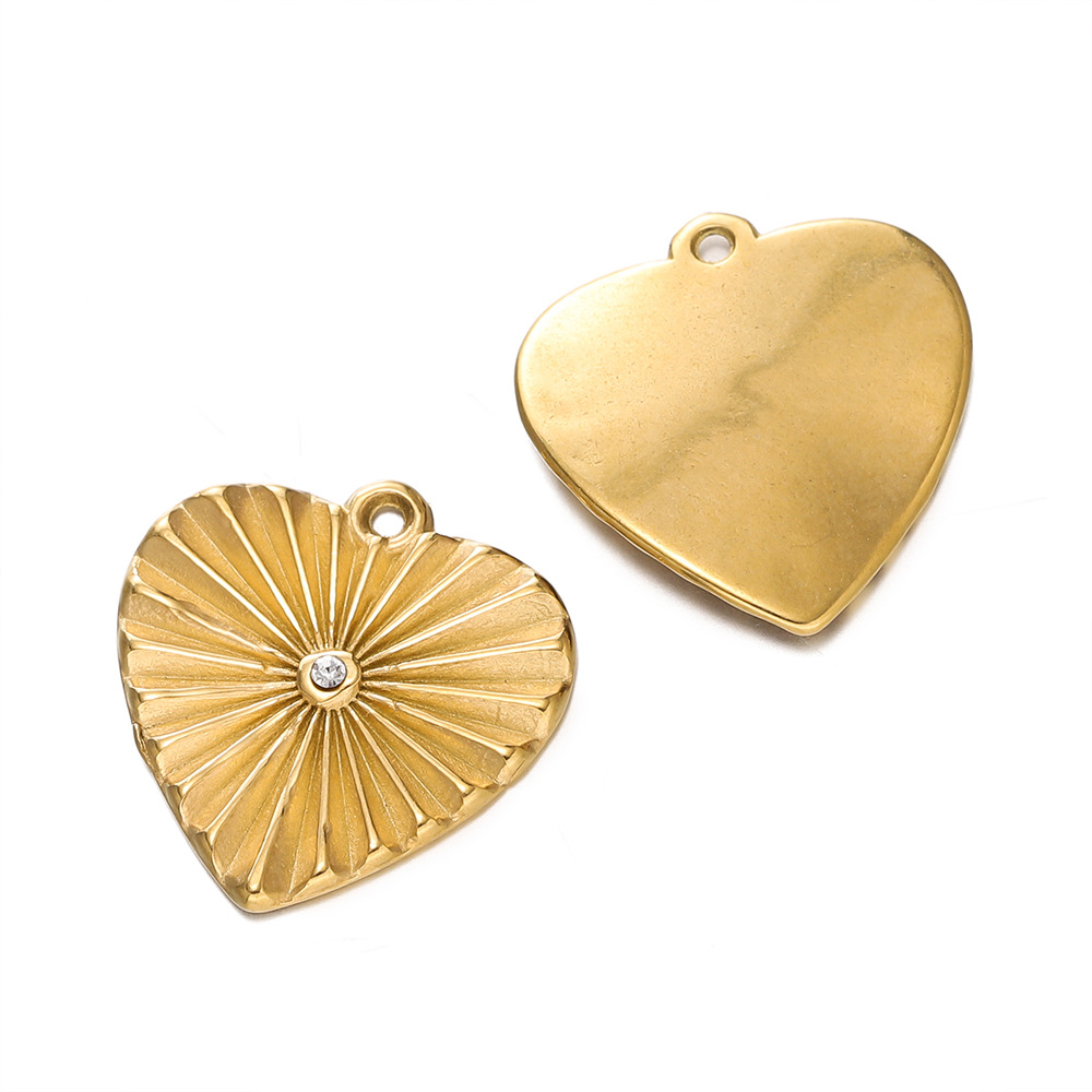 6g Weight Pendant Jewelry Making Type DIY Ornament Accessories Classification 2 PCS/Package Quantity 304 Stainless Steel Material Star, Heart Shape Pattern All Seasons Season Classic Style Style 2 PCS/Package 304 Stainless Steel Star Heart Shape Pendant DIY Ornament Accessories 10