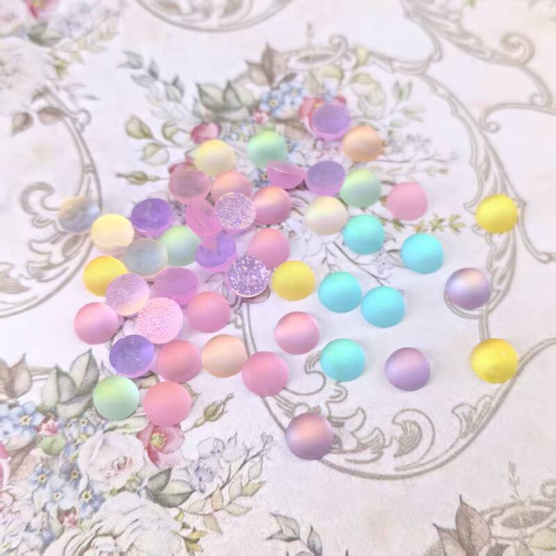 Nail Art Accessories Mermaid Beads Aurora Frosted Texture Matte Cat Eye Colorful Round Flat-Back Rhinestones Nail Decorations Bubble Nail Art Accessories Mermaid Beads Aurora Frosted Texture Matte Cat Eye Colorful Round Flat-Back Rhinestones Nail Decorations Bubble