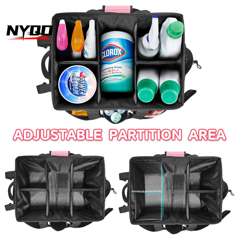 清洁工具收纳箱斜挎清洁背包手提保洁Cleaning tools storage kit|undefined