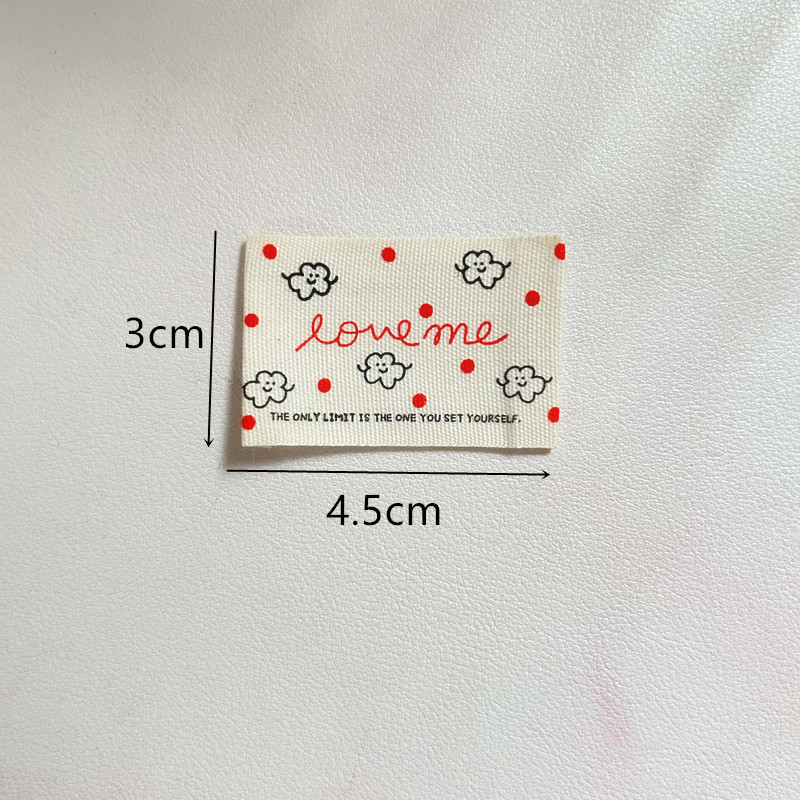 韩版纯棉棉带手工布标diy英文字母标签包包衣服帽子围巾装饰布贴|undefined