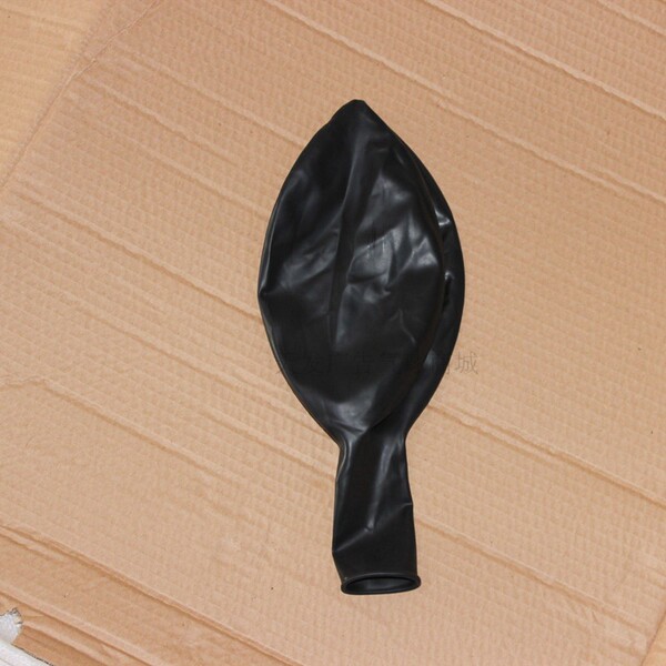 Matte black white golden balloon