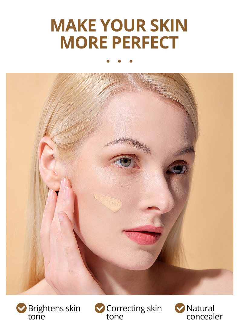 fondotinta Peimei liquido SnailCollagen Whitening Concealer Foundation_voghion.com