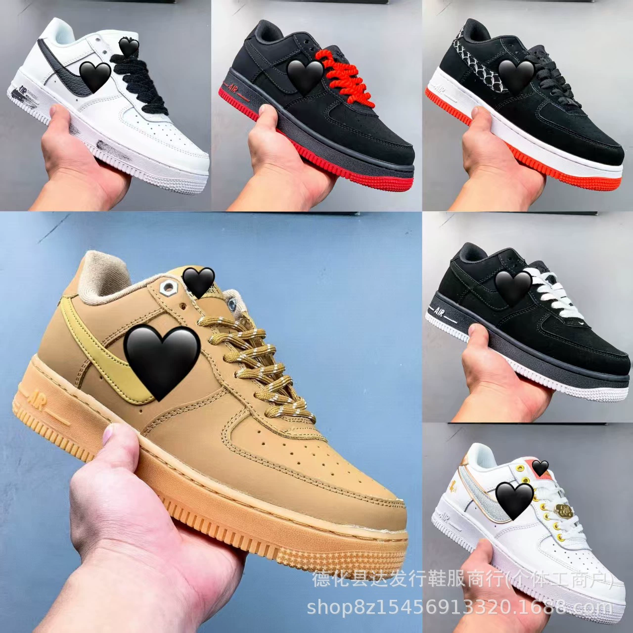 Putian Shoes Air Force 1 Low Classic Air Force One Sneakers Low-Top Easiest for Match Non-Slip Wear-Resistant Casual Shoes