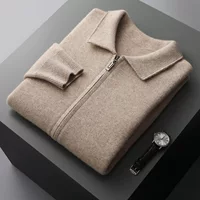 Толстый слой воздуха кардиган POLO осень-зима мужской кашемировый вязаный повседневный кардиган среднего корейского пальто
