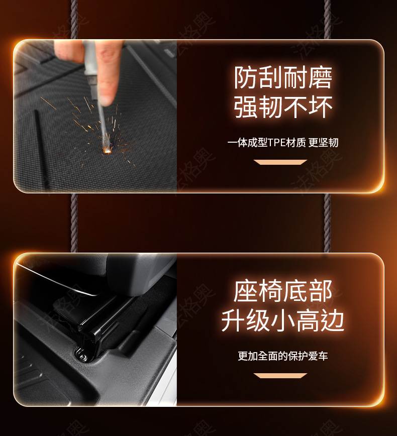 Suitable for Wuling Hongguang EV, fully enclosed, specialized for pure electric five-seater/six-seater TPE car floor mats